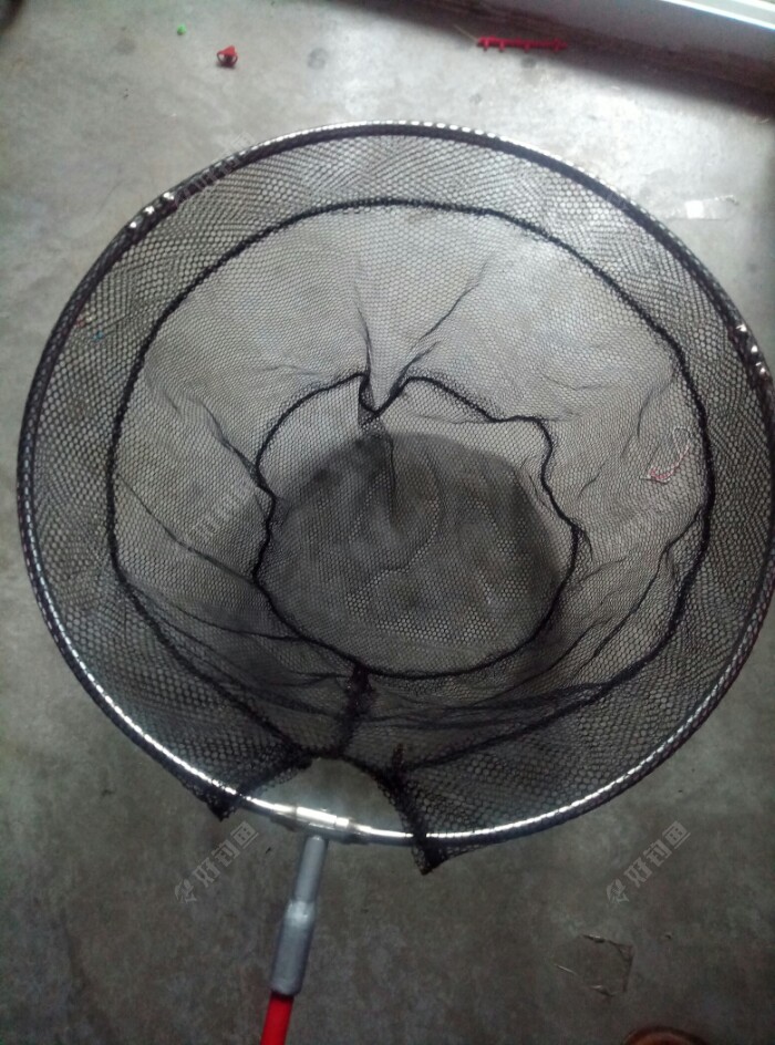 旧鱼竿做抄网竿