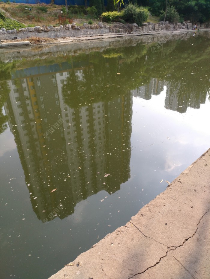 护城河水最近做了处理,但是仍然看起来不干净,反正只是为的过过瘾,无