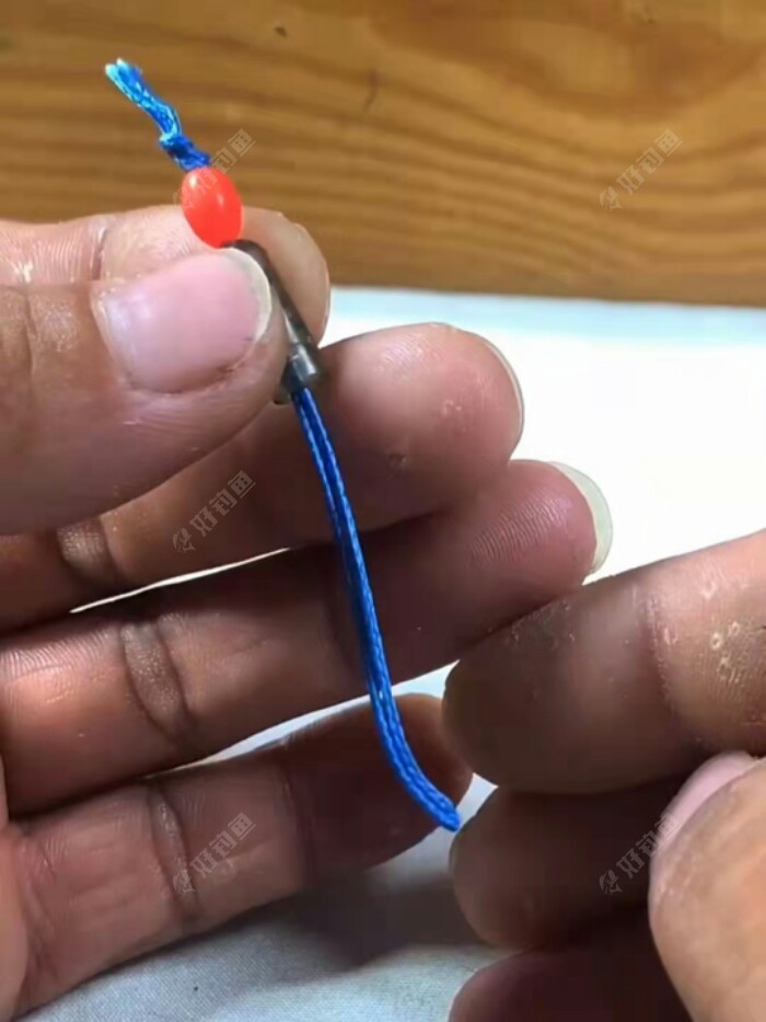 大物线组制作之大物竿稍结加固制作